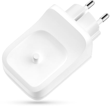 Gsocel Ladegerät Kabelloses für Philips Sonicare Elektrisches Zahnbürste Ladestation Wandladegerät EU-Steckdose Kompatibel mit Philips 5300 HX6000 HX8000 HX9000 Serie, IPX7 Wasserdichtes