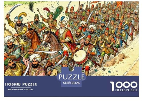 Ottoman Janissary March Hölzerne Puzzles Wasserfest 1000 Teile DIY- Puzzle Für Erwachsene Unmöglich Herausfordernde Puzzlespiele