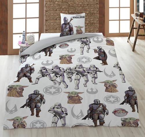 Aymax Bettbezug Star Wars, 100 % Baumwolle, 135 x 200 + 80 x 80 cm, wendbar