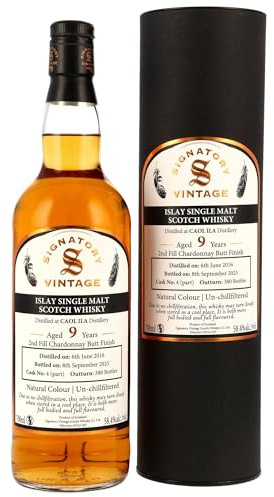 Caol Ila 2016 Chardonnay Butt Signatory Vintage Cask Strength Single Malt Whisky 9 Jahre alt (1x0,7l)
