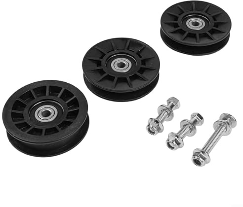 Kit de poulie de renvoi pour tondeuse autoportée avec rainure en V et tendeur plat pour tracteur de pelouse Craftsman, remplace 532194326 532194327 280-6630 pièces de tendeur de pont