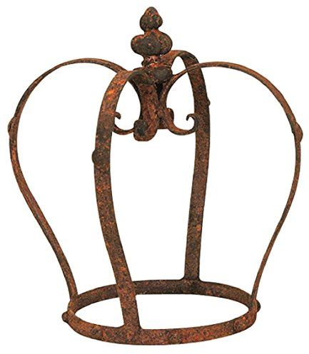 EXNER dekorative nostalgische Garten-Krone Deko-Krone Pflanz-Krone Metall rostig verschieden Größen (klein, rost)