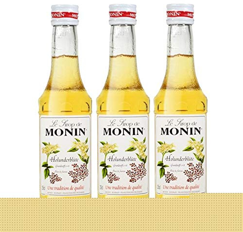 Monin Sirup Holunderbl?te, 0,25L, 3er Pack