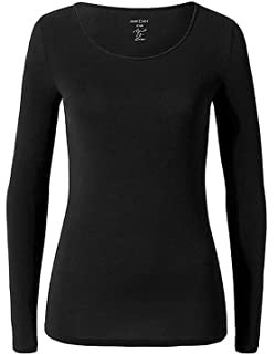 Marc Cain Damen Langarmshirt, Schwarz (Black 900), 38 (Herstellergröße: 3)