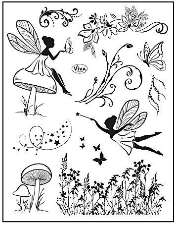Silikonstempel Elfen