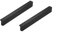 Qrity 2 Stück L 90° Küchengriffe Schwarz Schrank Türgriff Zugknöpfe Kommode Schubladengriff Sets, Aluminium, massiv, Lochabstand 32mm