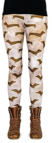 cosey Bedruckte Bunte Dackel Leggings, (Einheitsgröße), verschiedene Designs