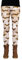 cosey - Dackel-Line Leggings (Einheitsgröße) - (Dackel Camouflage)