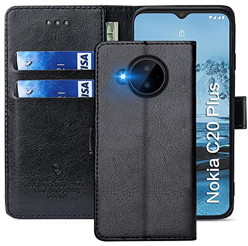 FMPCUON - Carcasa para Nokia G21/G11 4G, Carcasa con Tapa para Nokia G21/G11 4G, Funda de Piel sintética con Tapa Protectora magnética para Nokia G21/G11 4G, Color Negro