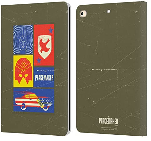 Head Case Designs Offizielle Peacemaker: Television Series Icons Graphics Leder Brieftaschen Handyhülle Hülle Huelle kompatibel mit Apple iPad 9.7 2017 / iPad 9.7 2018