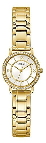 GUESS Damen Analog Quarz Uhr mit Edelstahl Armband GW0468L2