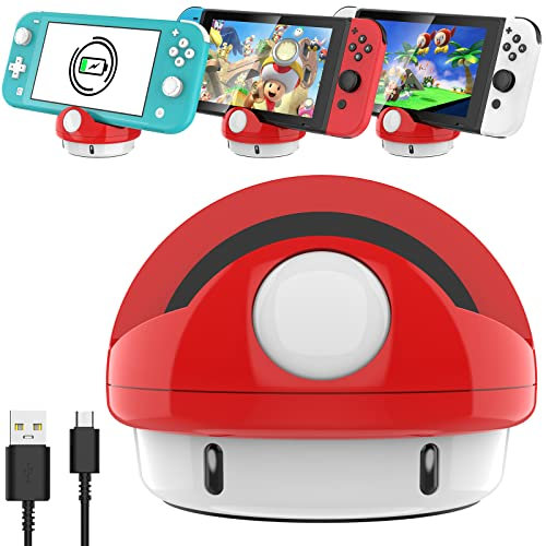 HEIYING Station d'accueil pour Nintendo Switch 2/Lite/OLED, Support d'accueil Portative avec Port de Type C pour Charger la Console