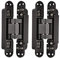 2 cerniere per porte nascoste da 15,2 cm, cerniere invisibili, cerniere a scomparsa, cerniera a 180 gradi, 3 cerniere regolabili a testa A