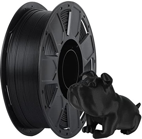 Creality Ender PLA Filament für 3D-Drucker, 1,75mm 3D Druck Filament, 1kg Spule, Ohne Verstopfung und Verformung, Maßgenauigkeit +/- 0,02mm, passend für die meisten FDM 3D Drucker, Schwarz