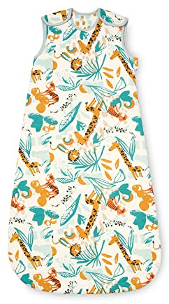 Tutti Bambini Baby Sleep Bag 0-6 Months | Soft Bamboo Cotton 2.5 TOG, Ideal for Sensitive Skin, Thermometer Included | Run Wild