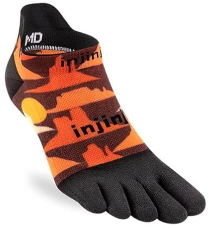 Injinji ARTIST DESIGNED MEN'S NO-SHOW HORIZON L