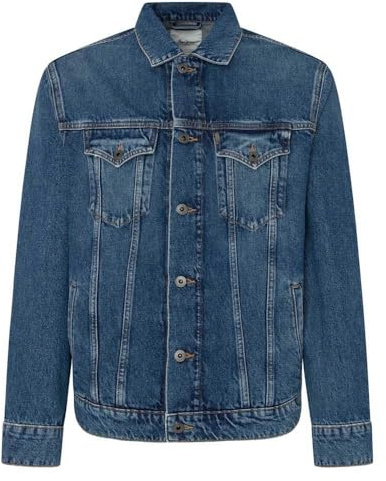Pepe Jeans Herren Regular Jacket PM402715 Denim Jacket, Blue (Denim-HW3),
