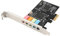 Carte Son, Carte Son Portable Pcie 5.1 Canaux Carte 6 Canaux CMI8738 Puce avec Accessoires CD Support pour SPK1, SPK2, SPK3