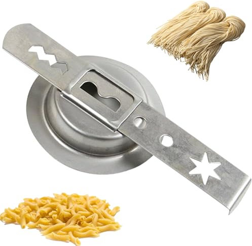 Wedhapy Cookie Maker Metal Cookie Press 4 Shapes Meat Grinder Attachment Dough Pastry Noodle Maker for Home Kitchen Bakery, 8#