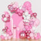 Kit Arco Palloncini Rosa 130 pezzi Rose Oro Palloncini Ghirlanda Decorazione Rosa Calda Palloncini per Baby Shower Feste Nuziali Anniversario Forniture