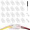 EPLZON 2 Polig 8mm LED Streifen Verbinder - Lötfrei Streifenverbinder 2Pin Verbindungskabel für SMD 5050/3528 LED Streifen mit Schraubendreher (20 Stück)