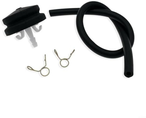 Gettimore Benzin-Kraftstoffleitung, 30,5 cm Leitungslänge, Primerbirne und Basis-Set für 66-746044-2750 Quad Dirt Bike Schlauchschellen für Schneefräsen, zuverlässige Leistung