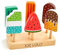 Gwezmxs Eisdiele Kinder Holz, Spielzeug ab 3 Jahren, Ice Cream Toy, 6 EIS-Sorten