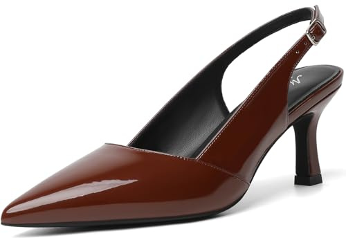 Mostrin Damen-Pumps mit geschlossenem Zehenriemen, Kätzchen-Design, für Hochzeit, Party, Pendler
