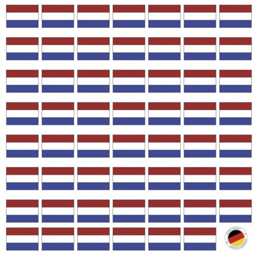 Samunshi® Autoaufkleber Niederlande Autosticker 55 Flaggen Set je 3cm breit | Länderflaggen Länderfahnen | Wohnmobil Fahrrad Auto Motorrad