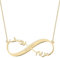 UMAGICBOX Personalized Arabic Name Necklace with Infinity Symbol - Custom Engraved Jewelry for Special Dates or Messages - 925 Silver or Stainless Steel - Unique Gift for Women, Mom, Wife, or Friends