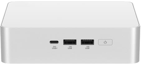 ASUS NUC 15 Pro+ Barebones Mini PC with Intel Series 2 Core Ultra 7 255H, Up to 96GB DDR5 RAM, Dual Storage, Thunderbolt™ 4, Wi-Fi 7 and Bluetooth 5.4, Tool-Free Silver Aluminum Chassis
