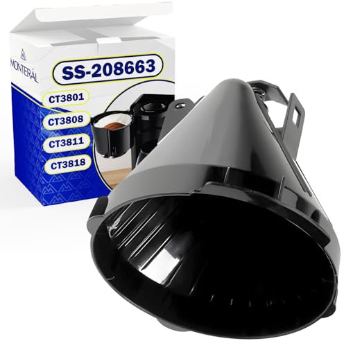 Porte Filtre Amovible Machine a Cafe Filtre avec Code Original SS-208663 pour Rowenta Adagio CT3801 CT3808 CT3811 CT3818 - Garantie de 10 Ans - MONTERAL