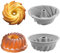 Mini Gugelhupfform Silikon, 2 Stück Silikonform Gugelhupf, 16cm Backform für Gugelhupf Aus Silikon, Antihaft, Wiederverwendbare, für Kuchen, Brote, Gelees, Mousses, Kekse, Kürbiskuchen oder Krapfen