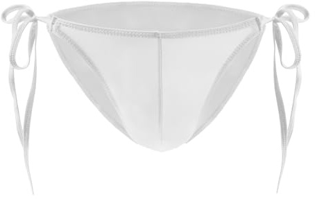 NLAND Trosor för män bikini slips nedre justerbara trosor Jockstrap Support atletisk underkläder, Färg: röd, One size