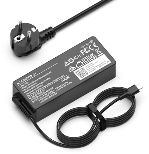 Hafiuege 100W USB C Netzteil Laptop Ladekabel | HP Spectre Pavilion ZBook EliteBook ProBook, Lenovo, Dell, Asus, Acer Type C Ladegerät