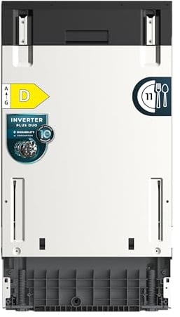 Cecotec Lavastoviglie da Incasso 45 cm Bolero Aguazero 4270 Full-BI. 11 Coperti, 6 Programmi, Classe D, Inverter Plus Duo, Pannello Touch, FloorView Light, Super Dry, Half Load, Save+, AutoClean