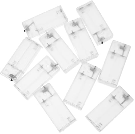 String Lights Aa Battery Holder 10pcs Abs Replacement | Secure Battery Storage, Compact Portable Size, Universal Fit for Parties and Indoor String Lights