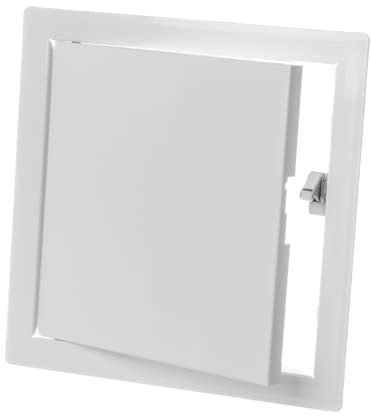 RLMP2020 - Puerta de revisión, 20 x 20 cm, acero, apertura de puertas a presión