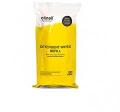 Clinell Detergent Wipes Tub Refill (Pack of 110) (CDT110R)