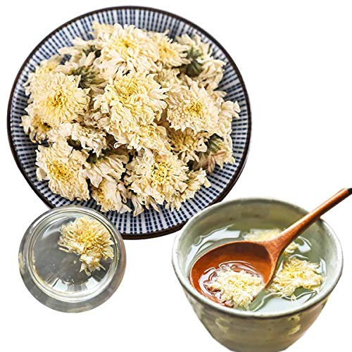 Té de hierbas chino Té de crisantemo blanco Nuevo té perfumado Cuidado de la salud Flores té de grado superior Comida verde saludable (50)