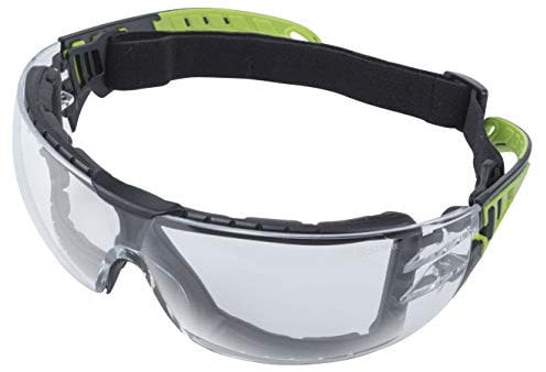 wolfcraft Schutzbrille „Sport“ mit Bügeln und Gummiband I 4907000 IAugenschutz für bewegungsintensive Arbeiten und Sport