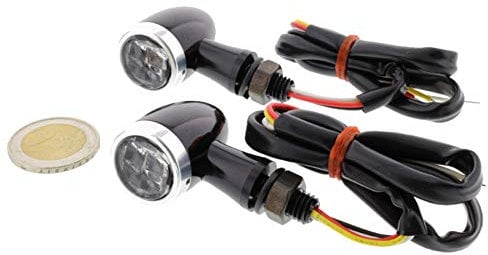 motorsportgoetz Blinker mit Rücklicht Bremslicht Mini CNC Quad ATV LED 2 Stück E-Prüfzeichen