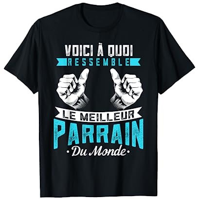 Meilleur Parrain Du Monde Oncle Parrain Cadeau T-Shirt