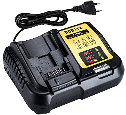pour DCB112 Li-ION Batterie 3A Chargeur Rapide Remplacer pour Compatible avec Lithium Batterie 10.8V 14.4V 18V 20V