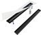 Aquabad® Caniveau de douche SDS noir mat en acier inoxydable| Set complet avec couvercle: cuvette à carreler, siphon Domoplex et Filtre à cheveux | Longueur 90 cm | siphon vertical, latéral