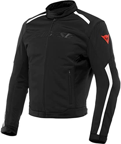 Dainese Hydraflux 2 Air D-Dry Jacket, Motorradjacke Sommer mit Abnehmbarem Wasserdichtem Futter, Herren, Schwarz/Weiß, 54