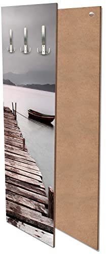 wandmotiv24 Garderobe Foto Sommerabend 40cm Breit x 125cm Hoch Wandpaneel