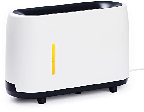 Promed Aroma Diffuser Luftbefeuchter 240 ml, Ultraschall Luftbefeuchter AL-240 FL mit Abschaltautomatik & Flammen Effekt, Duftöl Diffuser für Ätherische Öle
