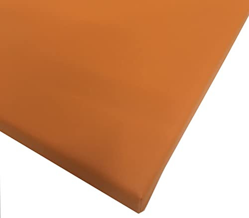 Pflegeleichtes Sitzkissen Stuhlkissen Bankkissen 40x40cm Kunstlederbezug in Gastroqualität (orange)