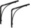 BRESKO Regalträger Regalwinkel Regalhalter Regalkonsole Konsole Winkelträger Wandregal Regalsystem Halterung 2 Stück (Schwarz, 200x200 mm)